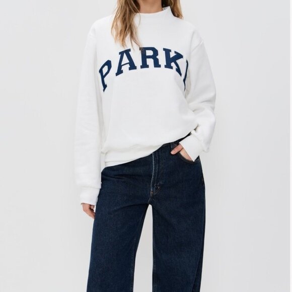 Parke mockneck white and navy - Picture 3 of 6